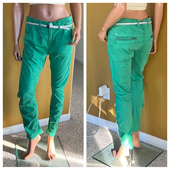 G-STAR Raw Ocean Chino 3D Tapered Jade Green - Picture 2 of 15